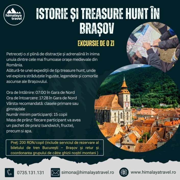 Istorie și Treasure Hunt în Brașov